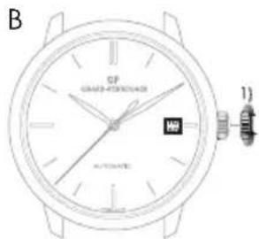 Girard-Perregaux Laureato 80189D11A231CB6A - Datario a finestrella - 2