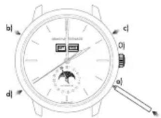 Girard-Perregaux Laureato 80189D11A231CB6A - Mondphasen - 1