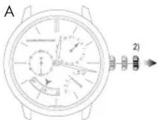 Girard-Perregaux Laureato 80189D11A231CB6A - Stunden und Minuten - 1