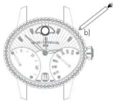 Girard-Perregaux Laureato 80189D11A231CB6A - Moon phases - 1