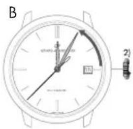 Girard-Perregaux Laureato 80189D11A231CB6A - Couronne à 3 positions - 4
