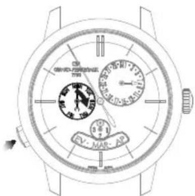 Girard-Perregaux Laureato 80189D11A231CB6A - Giorno della settimana - 1