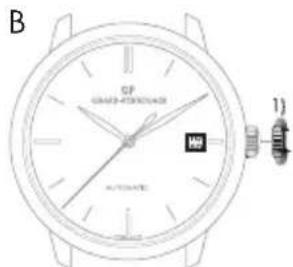 Girard-Perregaux Laureato 801891143111A - Datario a finestrella - 2