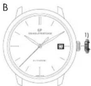 Girard-Perregaux Laureato 801891113111A - Date à guichet - 2