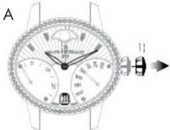 Girard-Perregaux Laureato 801891113111A - Heure et minute - 2