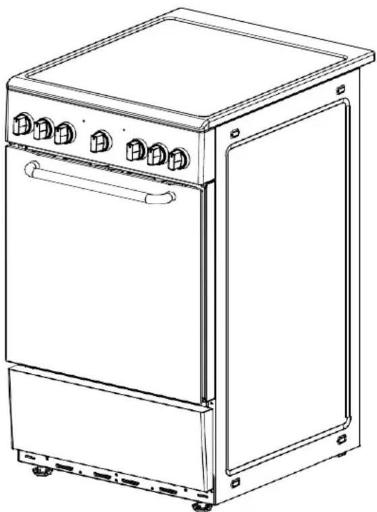Limit LIVEF60B - Vrijstaand Electric Cooker - 1