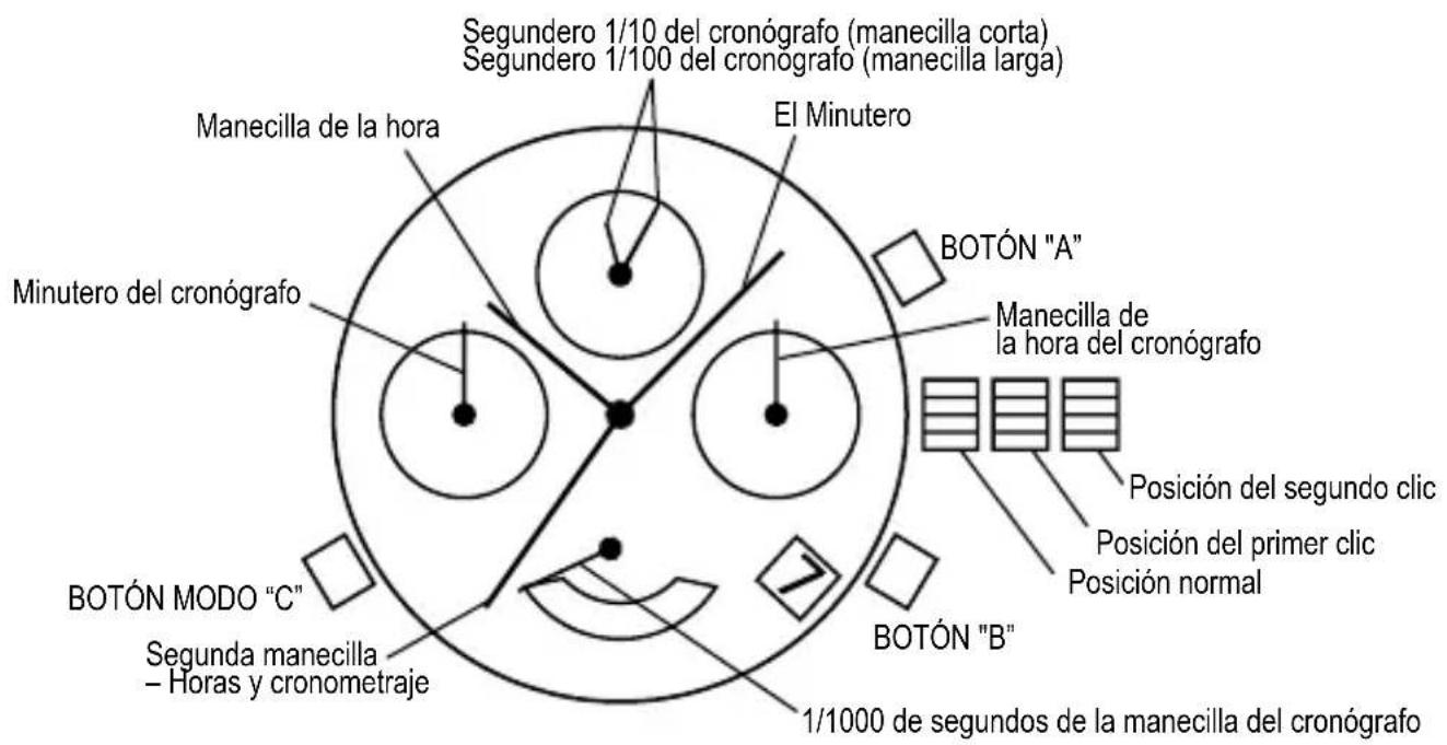 Bulova Precisionist 98B267 - AJUSTE DE RELOJES CON UN CALENDARIO IMPRESO (CORONAS DE 3 POSICIONES) - 1