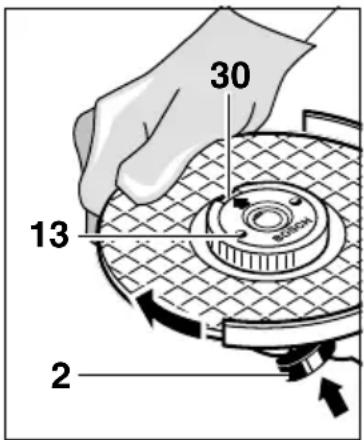 BOSCH GWS 24230 BV Professional - Ecrou de serrage rapide SDS-clic - 1