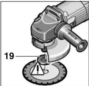BOSCH PWS 550 - Mounting flange for grinding spindle M 14 - 1