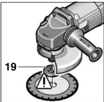 BOSCH PWS 550 - Aufnahmeflansch für Schleifspindel M 14 - 1