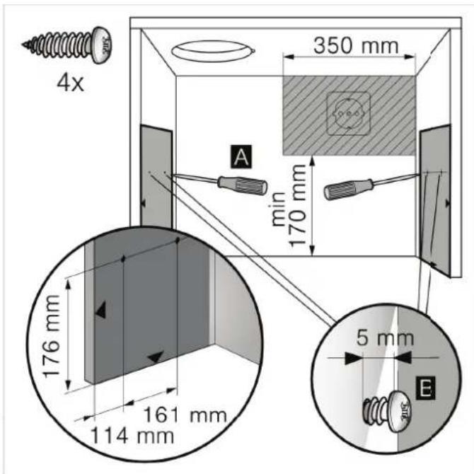 CONSTRUCTA CD30975 - Appliance dimensions and safety clearances - 2