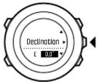 SUUNTO Ambit 3 Peak 2.0 - Paramétrage de la declinaison - 3