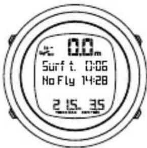SUUNTO D4F - Temps d'interdiction de vol et de surface - 2