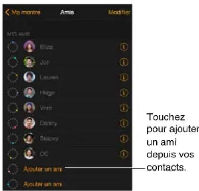 APPLE Watch v1.0 - Contacter vos amis - 1