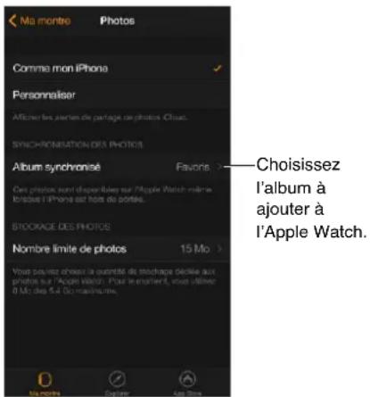 APPLE Watch v1.0 - Choisir votre album - 1