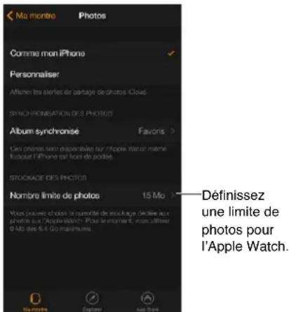 APPLE Watch v1.0 - Gérer le stockage des photos - 1