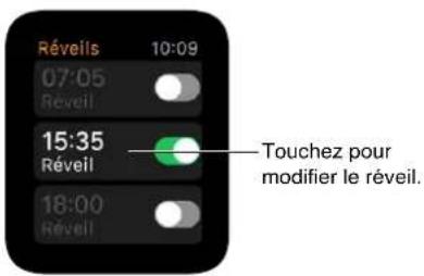APPLE Watch v1.0 - Régler des réveils - 5