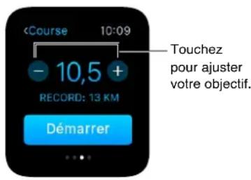 APPLE Watch v1.0 - 'Démarre un exercice.' - 2
