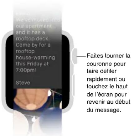 APPLE Watch v1.0 - Consulter vos e-mails - 2