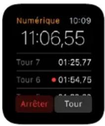 APPLE Watch v1.0 - Chronométrer des événements grâce au chronomètre - 6