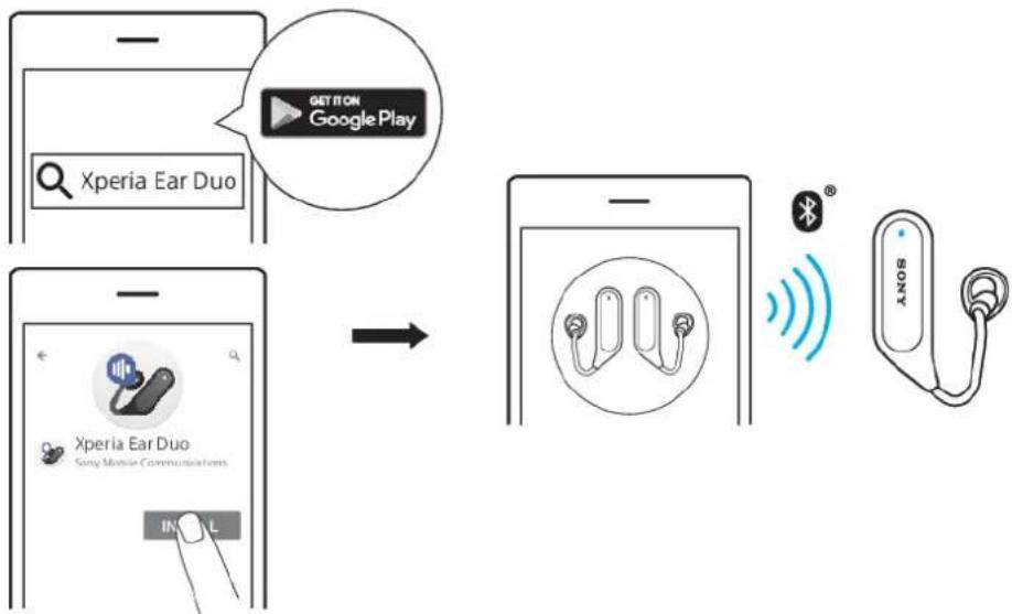 SONY Xperia Ear Duo XEA20 - Pour associer un appareil Android - 1