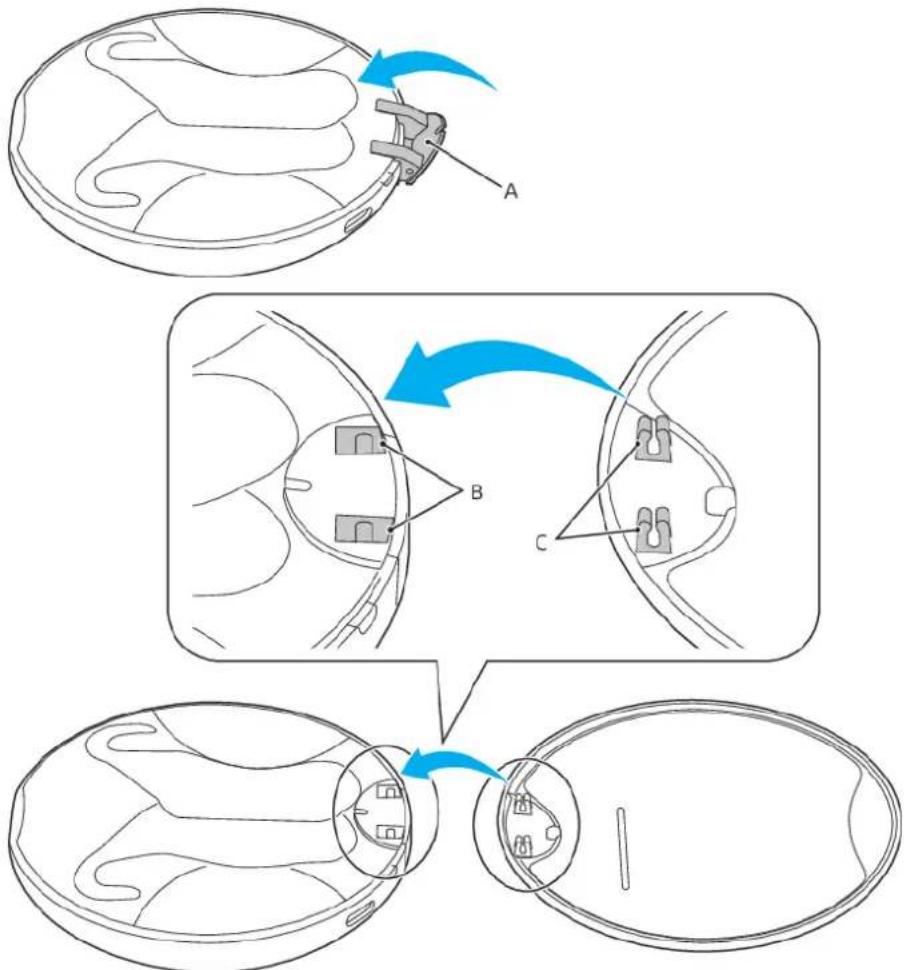 SONY Xperia Ear Duo XEA20 - Pour fixer le couvercle à l'étui de chargement - 1