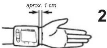 MEDISANA BW 300 Connect - Colocacion del brazalete - 2