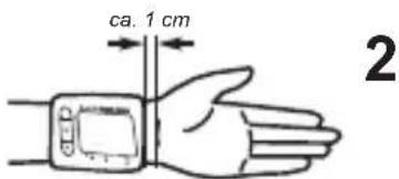 MEDISANA BW 300 Connect - Anlagen der Druckmanschette - 2