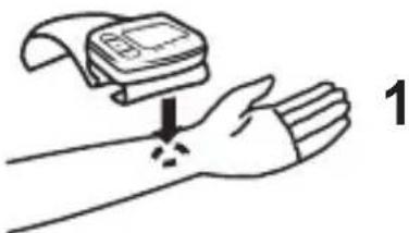 MEDISANA BW 300 Connect - Colocacion del brazalete - 1