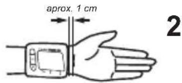 MEDISANA BW 300 Connect - Colocação da braçadeira - 2