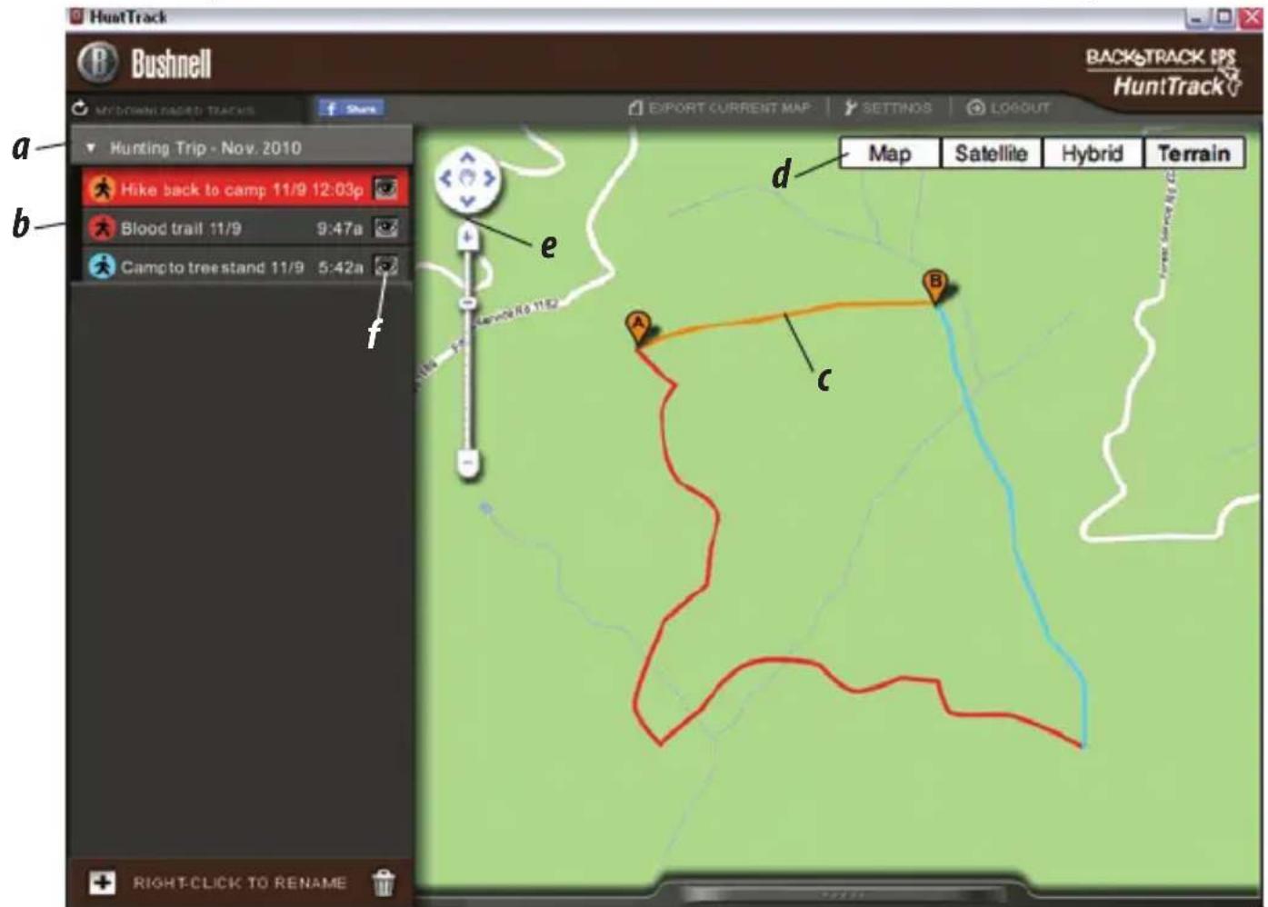 BUSHNELL BackTrack HuntTrack - UTILIZACAO DA APLICACAO HUNTTRACK (Fig. 15) - 5