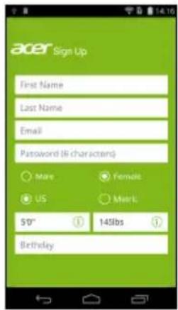 ACER Leap Active W1C - Creazione di un nuovo account - 1