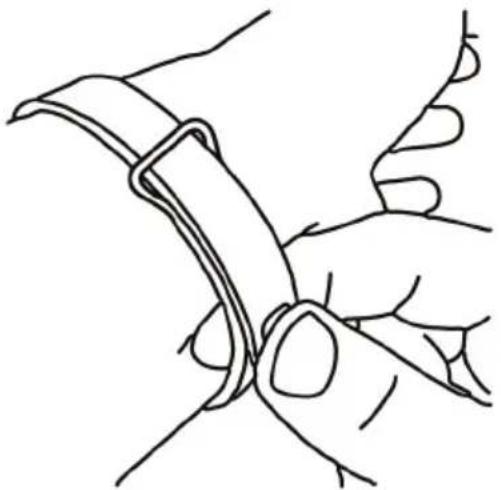 ACER Leap Active W1C - Das Armband anbringen - 2