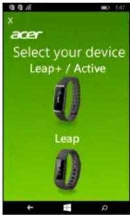 ACER Leap Active W1C - Het Leap-apparaat koppelen met de telefoon - 2