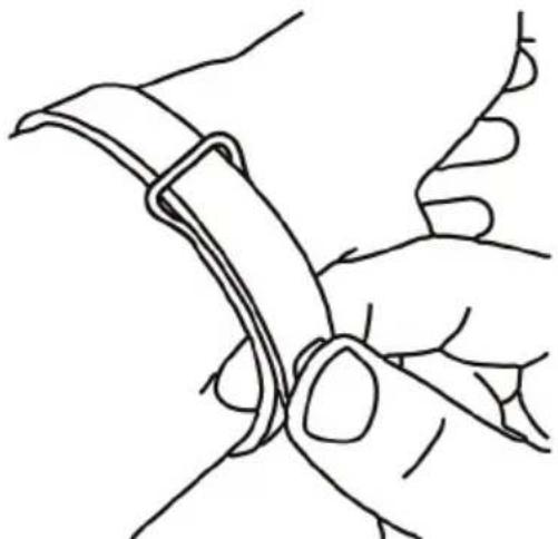 ACER Leap Active W1C - Securing the wristband - 2
