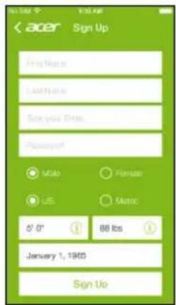 ACER Leap Active W1C - Set up the app - 1