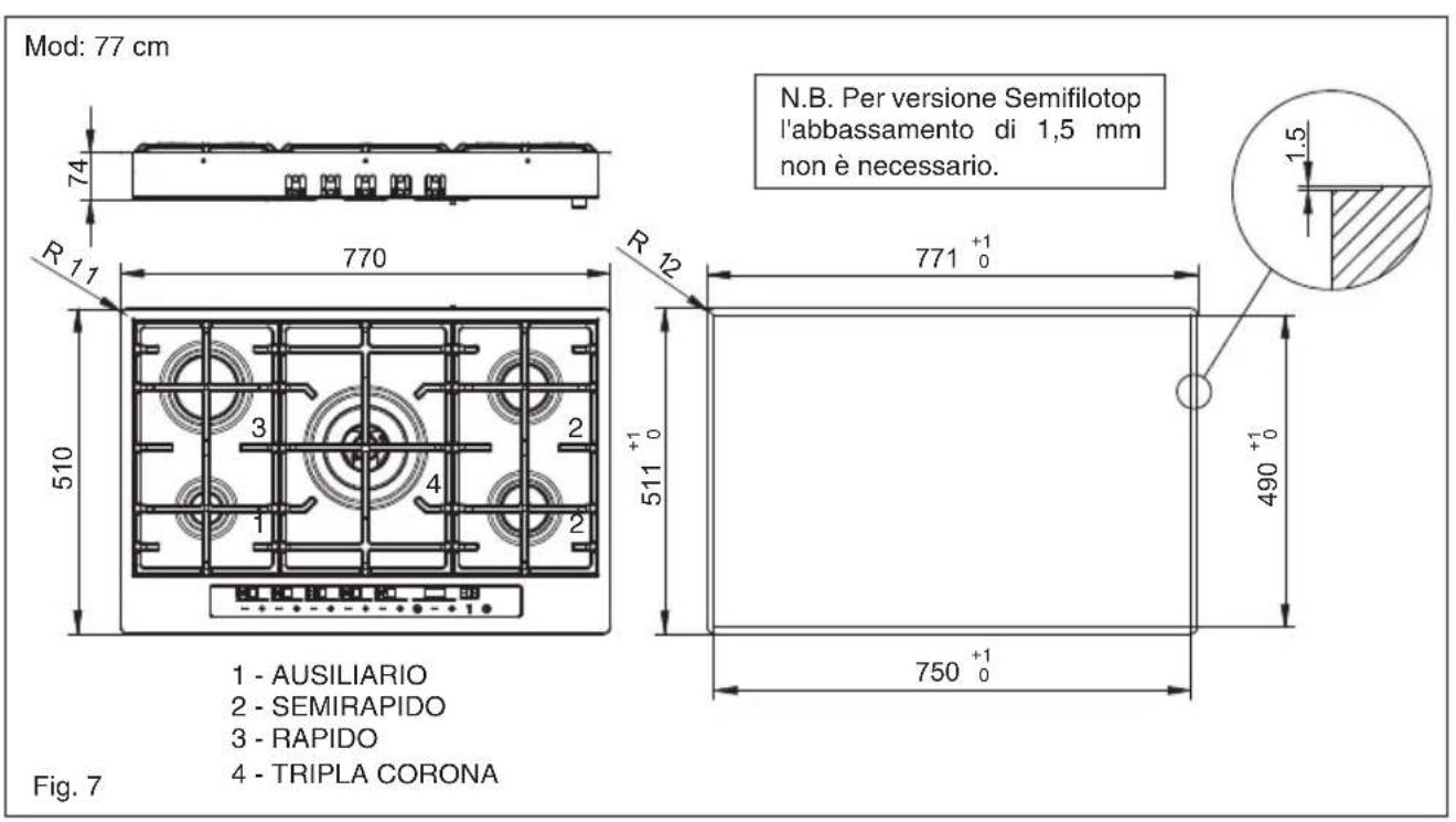 BAUMATIC BHG770SS - Posizionamento (Fig. 5) - 4