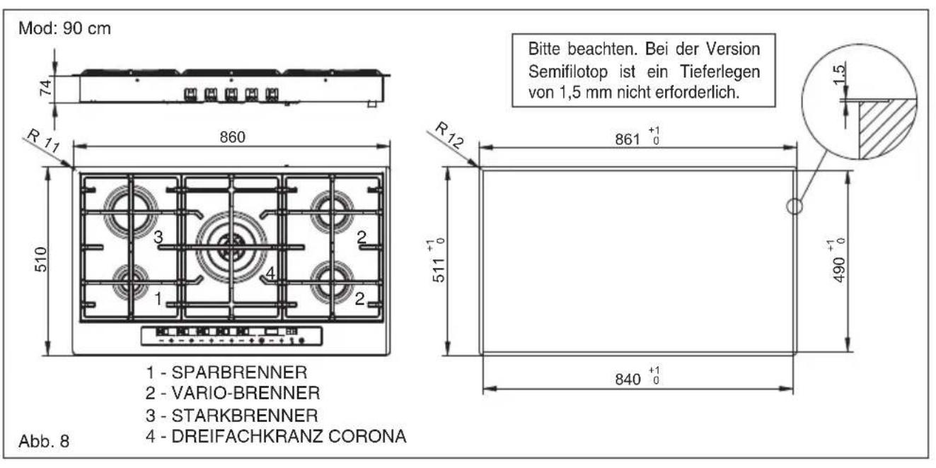 BAUMATIC BHG770SS - Aufstellung (Abb. 5) - 5