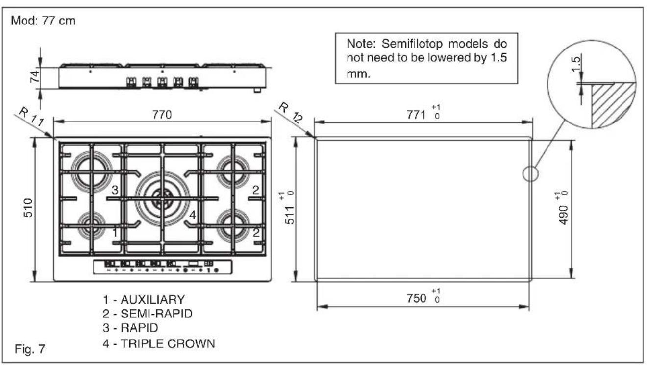 BAUMATIC BHG770SS - Positioning (Fig. 5) - 4