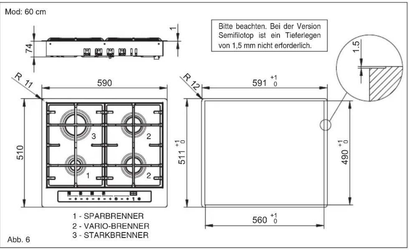 BAUMATIC BHG770SS - Aufstellung (Abb. 5) - 3
