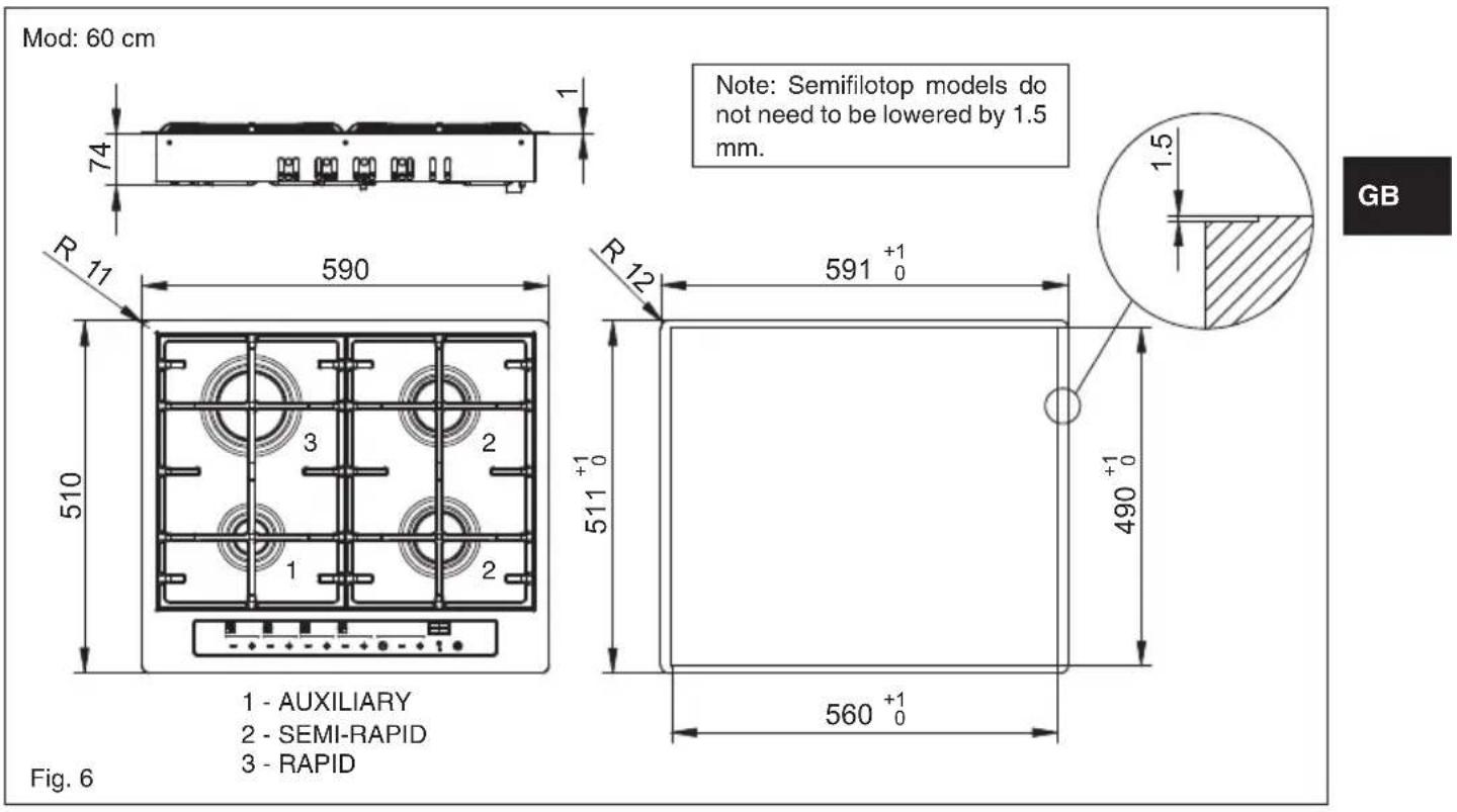 BAUMATIC BHG770SS - Positioning (Fig. 5) - 3