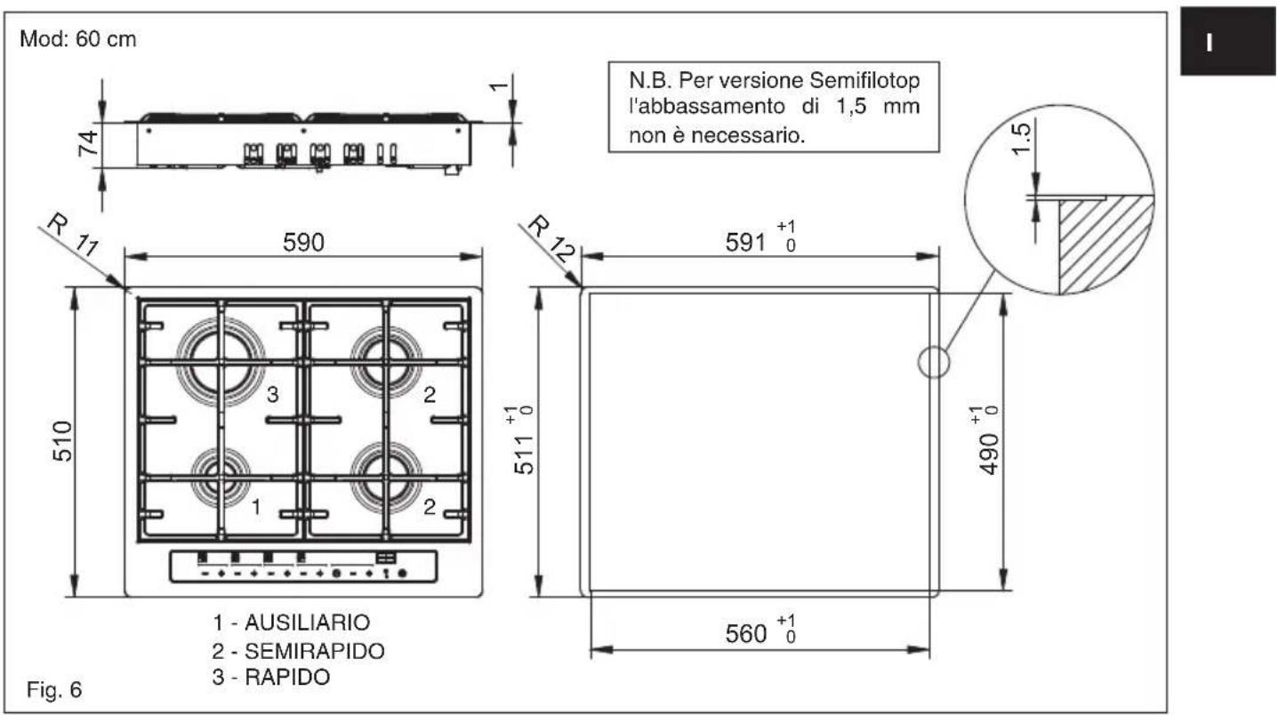 BAUMATIC BHG770SS - Posizionamento (Fig. 5) - 3