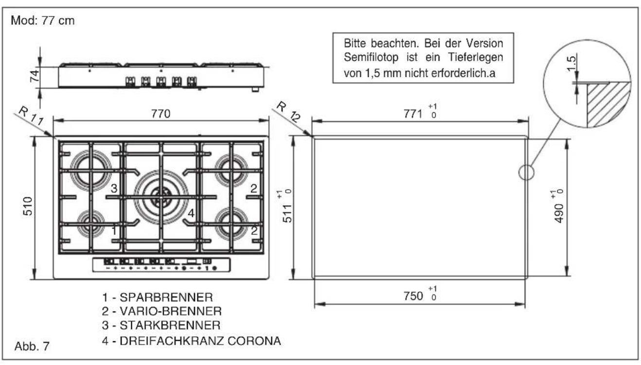 BAUMATIC BHG770SS - Aufstellung (Abb. 5) - 4