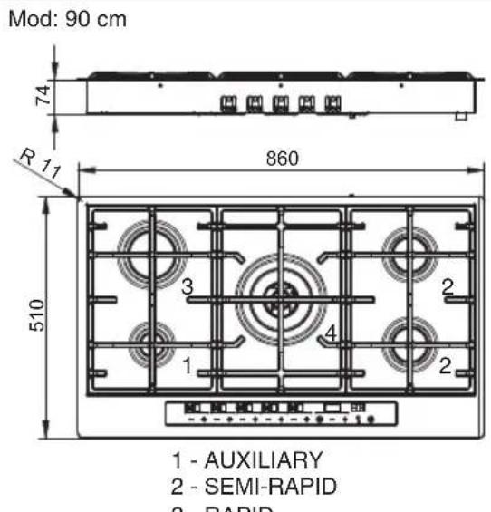 BAUMATIC BHG770SS - Positioning (Fig. 5) - 5