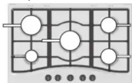 HOTPOINT-ARISTON PCN 752 THA(WH) - Conseils pratiques pour l'utilisation des brûleurs - 1