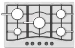 HOTPOINT-ARISTON TQG 751 WHA(BK) - Practical advice on using the burners - 1