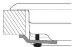 HOTPOINT-ARISTON TQG 751 WHA(BK) - Schema di fissaggio dei ganci - 2