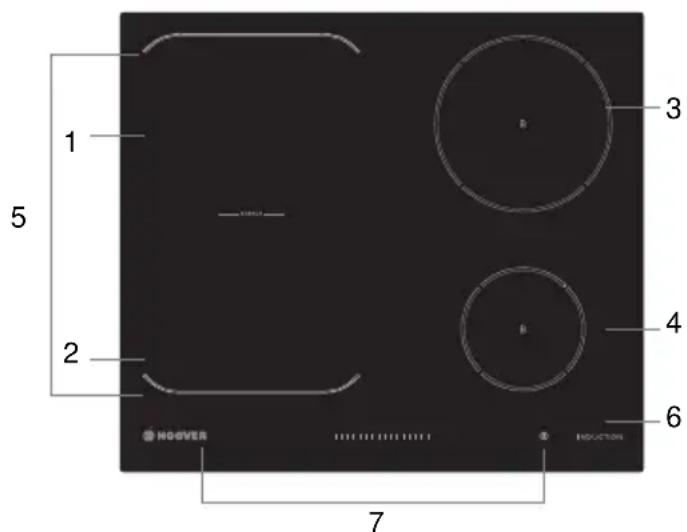 HOOVER HES 6D - Vue du dessus - 2