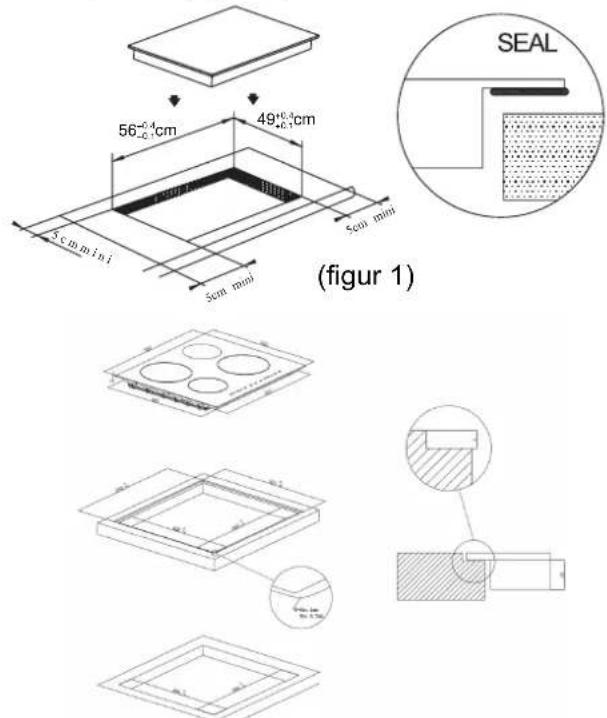 HOOVER HIS4BC - Installasjon av platetoppen - 1