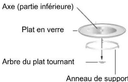HOOVER HMF251X - Installation du plat tournant - 1